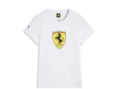 Ferrari F1 dámské tričko s velkým logem - bílé